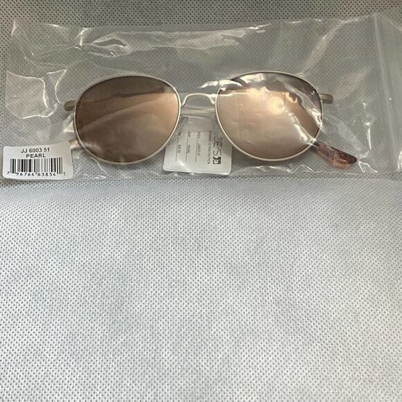 Joe’s Jeans Pearl Round Sunglasses Brown Lenses - Picture 9 of 9
